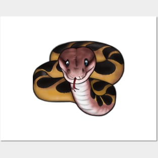 Cute Anaconda Drawing Posters and Art